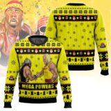 Hooktab The Mega Powers WWE Ugly Christmas Sweater
