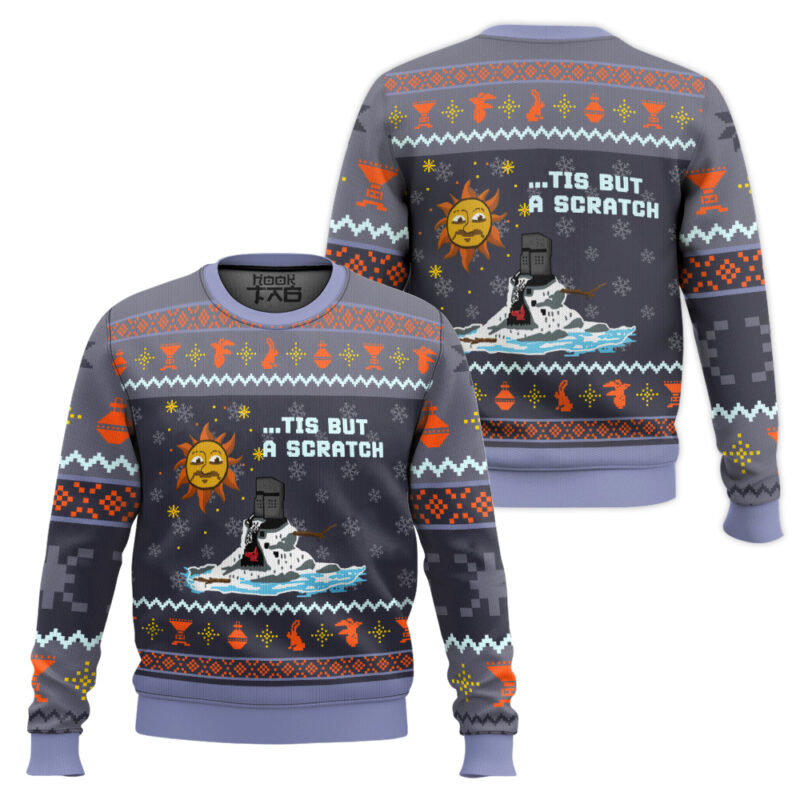 Hooktab The Melting Knight Monty Python Ugly Christmas Sweater Hooktab The Melting Knight Monty Python Ugly Christmas Sweater