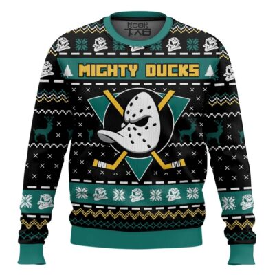 Hooktab The Mighty Ducks Ugly Christmas Sweater