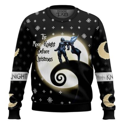 Hooktab The Moon Knight Before Christmas Marvel Ugly Christmas Sweater
