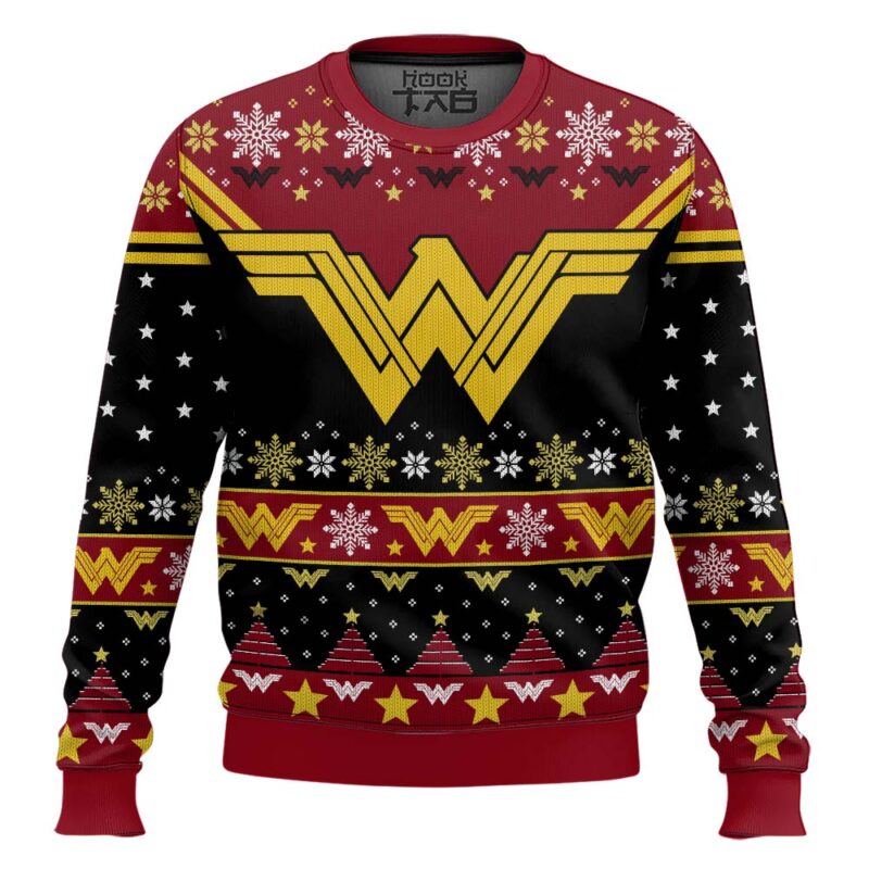 Hooktab The Most Wonder-ful Time Of The Year Ugly Christmas Sweater