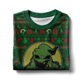 Hooktab The Nightmare Before Christmas Oogie Boogie Ugly Christmas Sweater