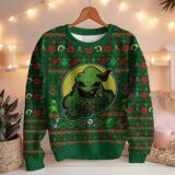 Hooktab The Nightmare Before Christmas Oogie Boogie Ugly Christmas Sweater