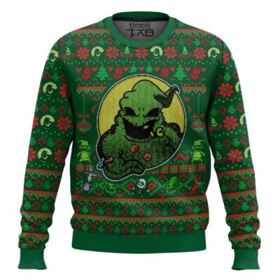 Hooktab The Nightmare Before Christmas Oogie Boogie Ugly Christmas Sweater