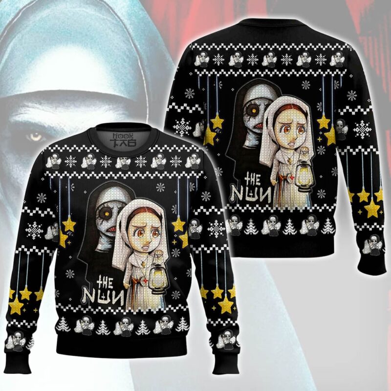 Hooktab The Nun Ugly Christmas Sweater Hooktab The Nun Ugly Christmas Sweater