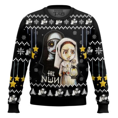 Hooktab The Nun Ugly Christmas Sweater