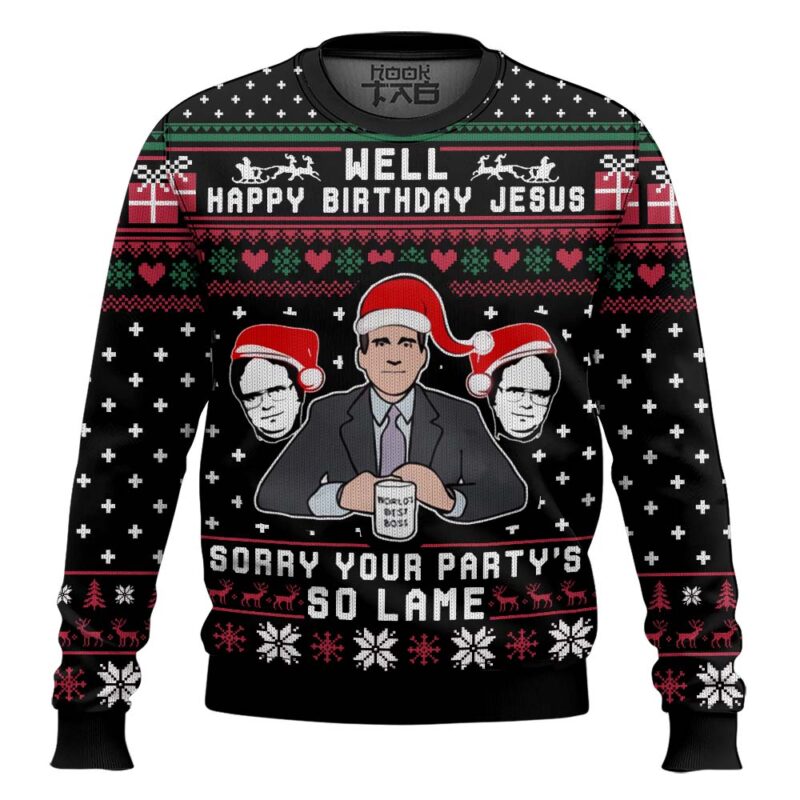 Hooktab The Office, Angry Stanley The Office Ugly Christmas Sweater