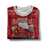 Hooktab The Polar Express Ugly Christmas Sweater