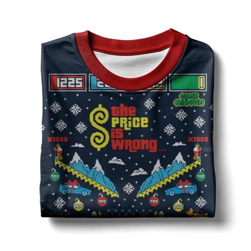 Hooktab The Price Is Wrong The Price Is Right Ugly Christmas Sweater Hooktab The Price Is Wrong The Price Is Right Ugly Christmas Sweater