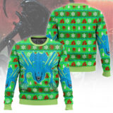 Hooktab The Queen Xenomorph Aline Ugly Christmas Sweater