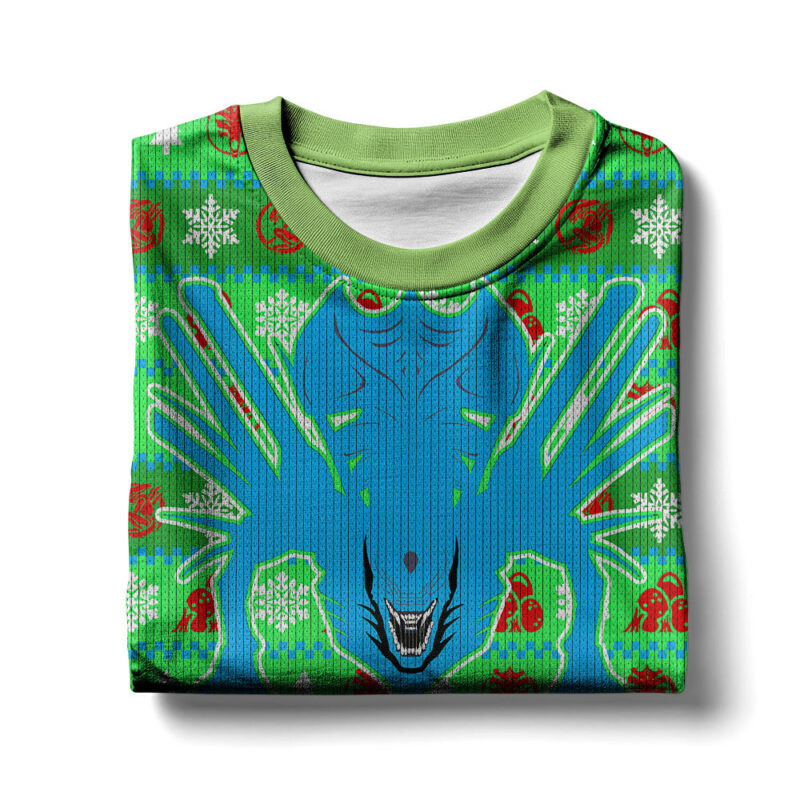 Hooktab The Queen Xenomorph Aline Ugly Christmas Sweater Hooktab The Queen Xenomorph Aline Ugly Christmas Sweater