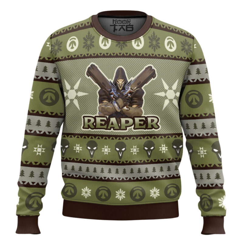 Hooktab The Reaper Overwatch Ugly Christmas Sweater