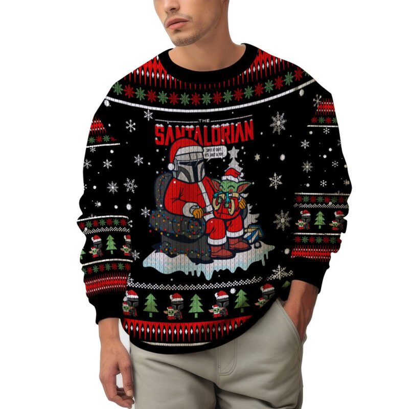 Hooktab The Santalorian Ugly Christmas Sweater Hooktab The Santalorian Ugly Christmas Sweater