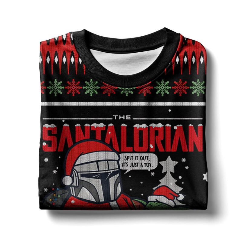 Hooktab The Santalorian Ugly Christmas Sweater Hooktab The Santalorian Ugly Christmas Sweater