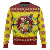Hooktab The Simpson Family Ugly Christmas Sweater
