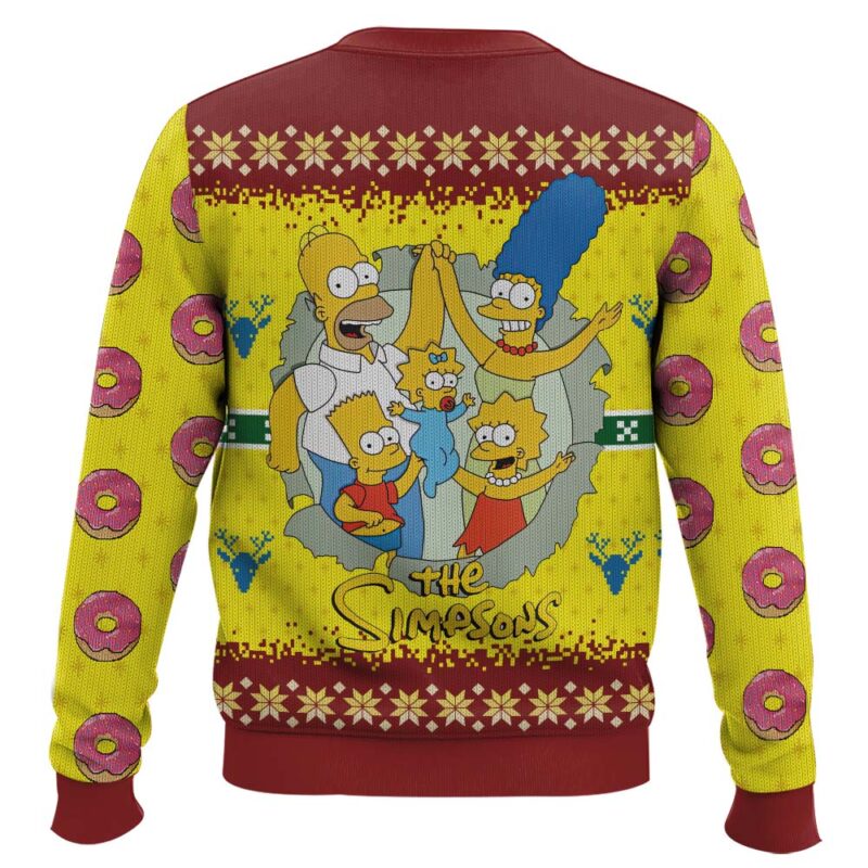 Hooktab The Simpson Family Ugly Christmas Sweater Hooktab The Simpson Family Ugly Christmas Sweater