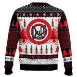 Hooktab The Simpsons Duff Beer Ugly Christmas Sweater