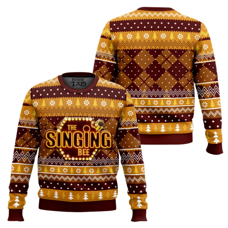 Hooktab The Singing Bee Ugly Christmas Sweater Hooktab The Singing Bee Ugly Christmas Sweater
