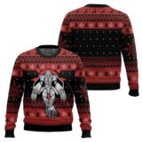 Hooktab The Strongest Dragon WarGreymon Digimon Ugly Christmas Sweater