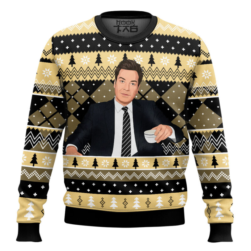 Hooktab The Tonight Show Starring Jimmy Fallon Ugly Christmas Sweater Hooktab The Tonight Show Starring Jimmy Fallon Ugly Christmas Sweater
