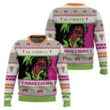 Hooktab The Ultimate Warrior WWE Ugly Christmas Sweater