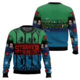 Hooktab The Upside Down Stranger Things Ugly Christmas Sweater