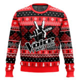 Hooktab The Voice Ugly Christmas Sweater