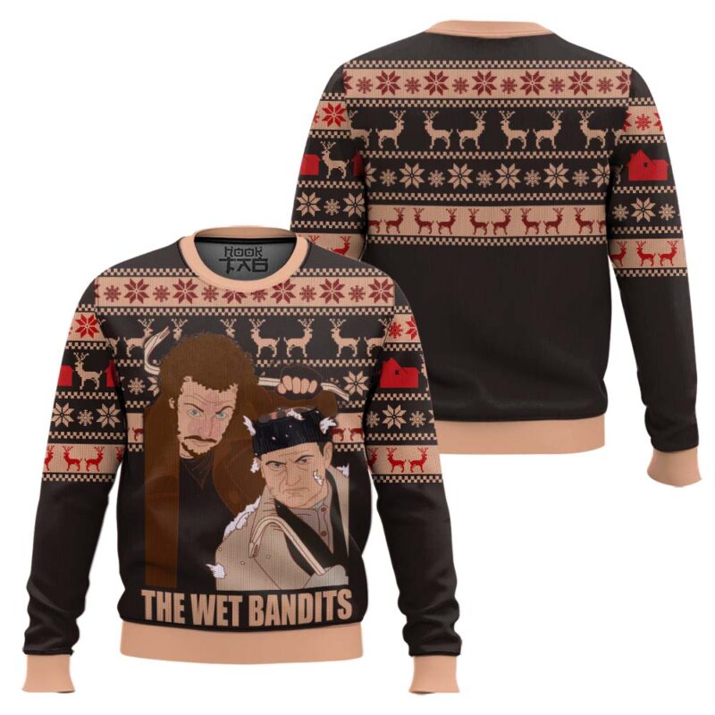 Hooktab The Wet Bandits Home Alone Ugly Christmas Sweater Hooktab The Wet Bandits Home Alone Ugly Christmas Sweater