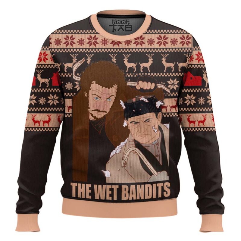 Hooktab The Wet Bandits Home Alone Ugly Christmas Sweater Hooktab The Wet Bandits Home Alone Ugly Christmas Sweater