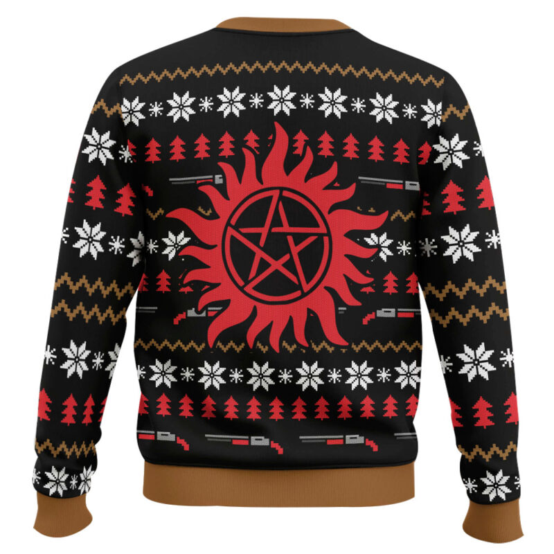 Hooktab The Winchesters Saving People, Hunting Things Supernatural Ugly Christmas Sweater Hooktab The Winchesters Saving People, Hunting Things Supernatural Ugly Christmas Sweater