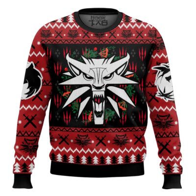 Hooktab The Witcher Monster Slayer Ugly Christmas Sweater