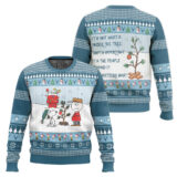 Hooktab Thing That Matters Most The Charlie Brown and Snoopy Show Ugly Christmas Sweater