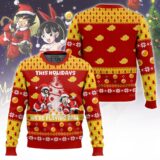 Hooktab This Holiday We're Playing Ball Dragon Ball Ugly Christmas Sweater