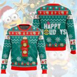 Hooktab "This Is An Ugly Sweater" Minions Ugly Christmas Sweater
