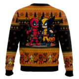 Hooktab This Is Going To Be A Slice Deadpool & Wolverine Ugly Christmas Sweater
