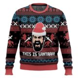Hooktab This Is Santaaa 300 Ugly Christmas Sweater