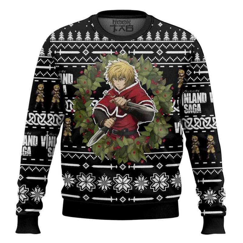 Hooktab Thorfinn Vinland Saga Ugly Christmas Sweater
