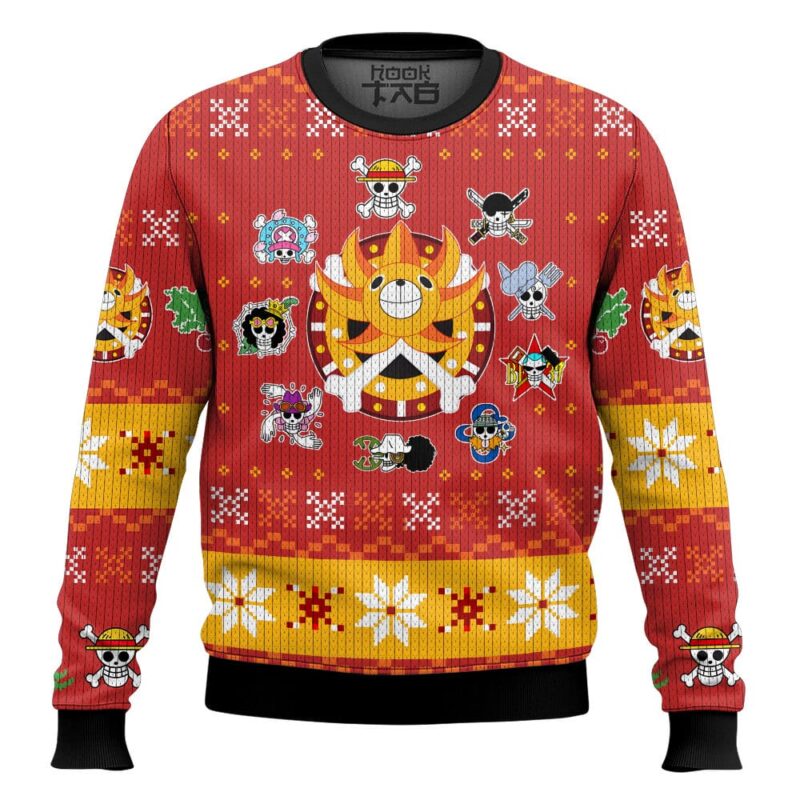 Hooktab Thousand Sunny One Piece Ugly Christmas Sweater
