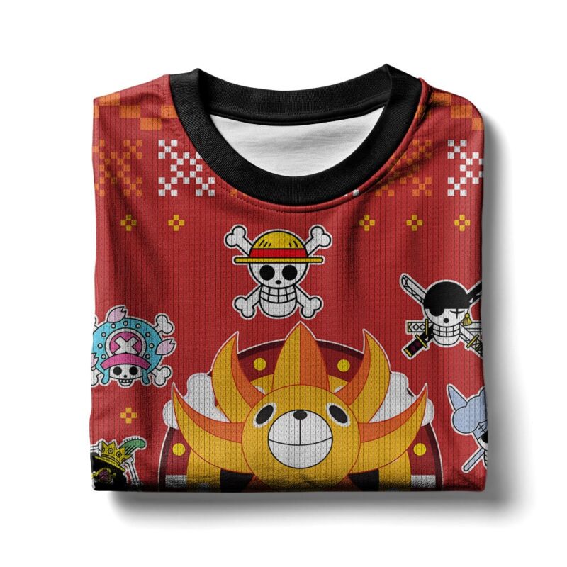 Hooktab Thousand Sunny One Piece Ugly Christmas Sweater Hooktab Thousand Sunny One Piece Ugly Christmas Sweater