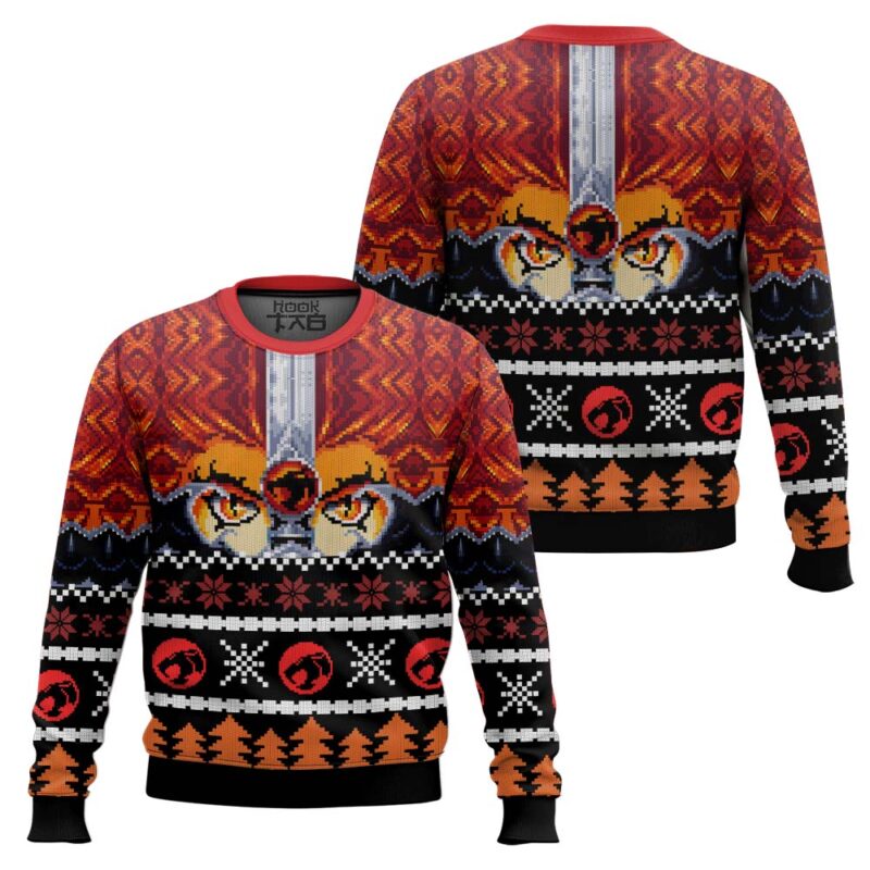 Hooktab Thundercats Eye Of Thunder Ugly Christmas Sweater Hooktab Thundercats Eye Of Thunder Ugly Christmas Sweater