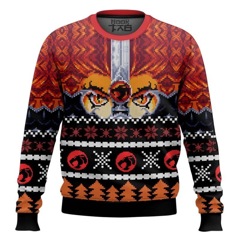 Hooktab Thundercats Eye Of Thunder Ugly Christmas Sweater