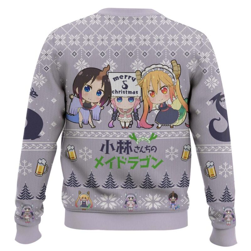 Hooktab Tiime For A Beer Miss Kobayashi's Dragon Maid Ugly Christmas Sweater Hooktab Tiime For A Beer Miss Kobayashi's Dragon Maid Ugly Christmas Sweater