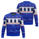 Hooktab Time And Relative Dimension In Space Doctor Who Ugly Christmas Sweater