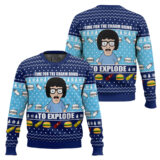 Hooktab Time For The Charm Bomb To Explore Bob's Burgers Ugly Christmas Sweater