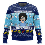 Hooktab Time For The Charm Bomb To Explore Bob's Burgers Ugly Christmas Sweater
