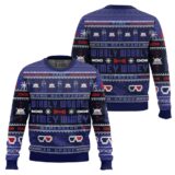 Hooktab Timey Wimey Doctor Who Ugly Christmas Sweater