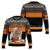 Hooktab Tito's Bulldog Ugly Christmas Sweater