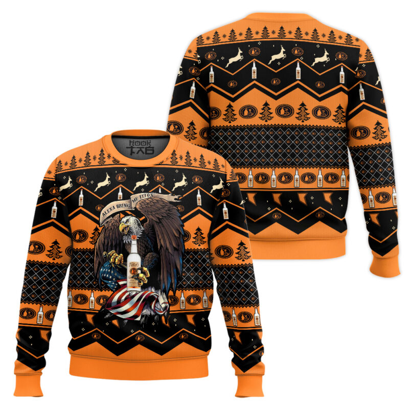 Hooktab Tito's Eagle Ugly Christmas Sweater Hooktab Tito's Eagle Ugly Christmas Sweater