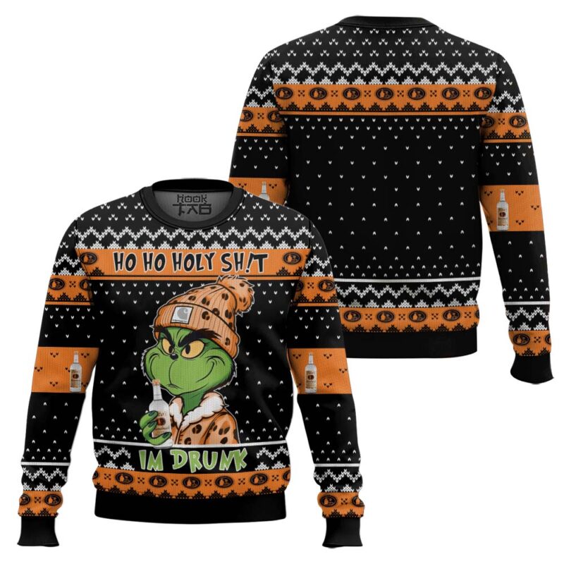 Hooktab Tito’s Ho Ho Holy Sh!t I'm Drunk Ugly Christmas Sweater Hooktab Tito’s Ho Ho Holy Sh!t I'm Drunk Ugly Christmas Sweater