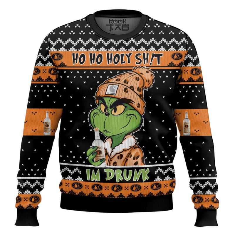 Hooktab Tito’s Ho Ho Holy Sh!t I'm Drunk Ugly Christmas Sweater